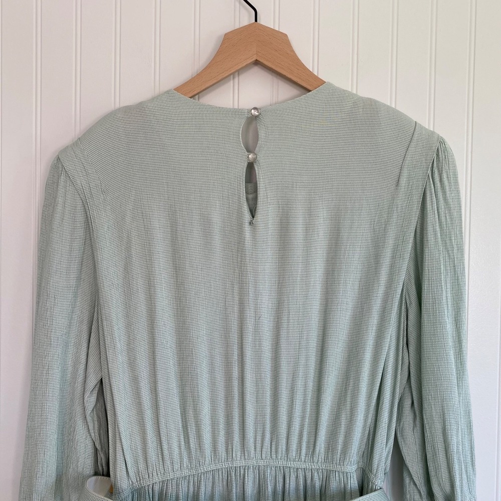 Lady Carol Womens Vintage 90s Modest Midi Dress Size 18 XL Secretary Belted - Picture 6 of 12